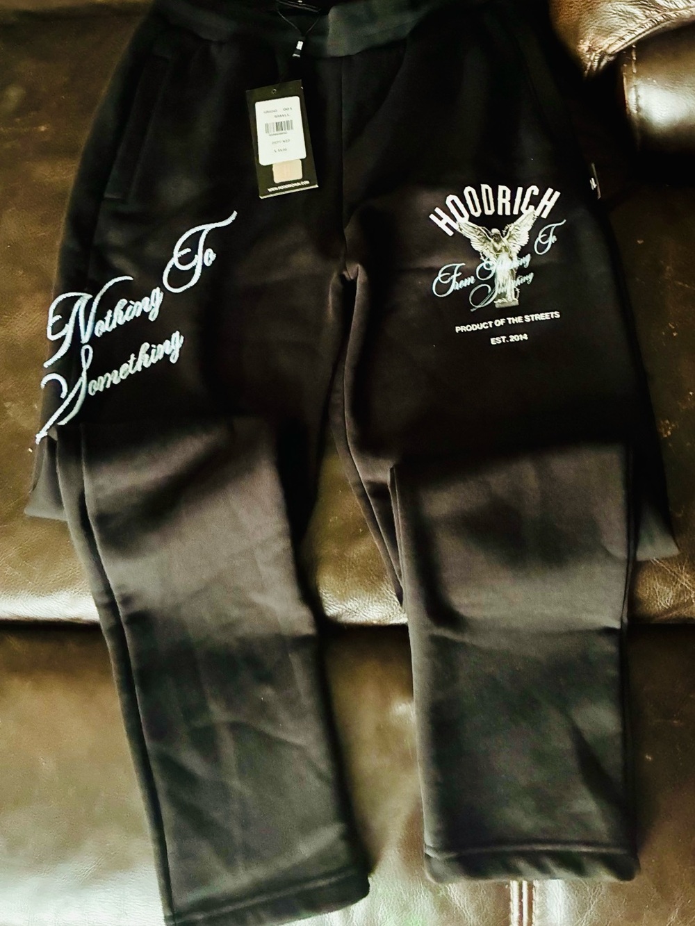 Hoodrich Black Graphic Joggers